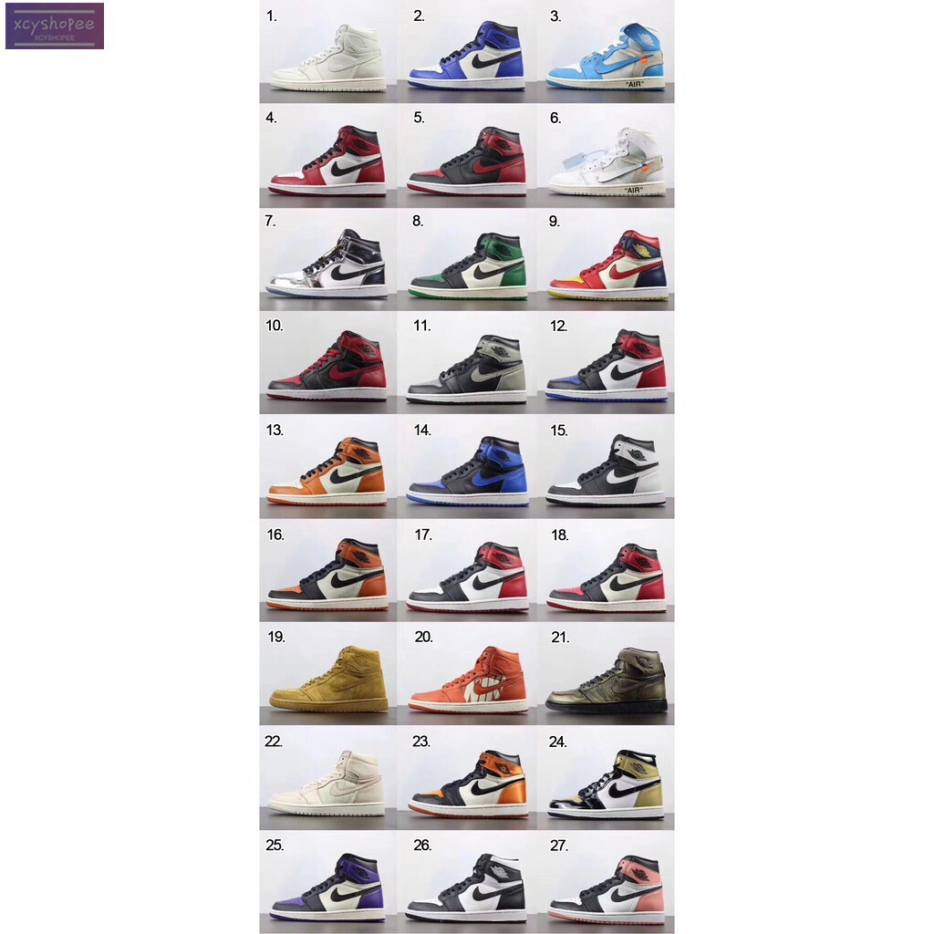 jordan all colours