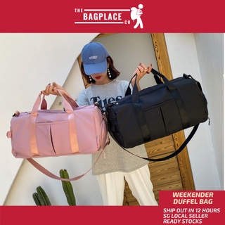 ”SG SELLER” TheBagPlace Duffel Bag with Shoe Compartment Unisex Gym ”Fast Shipping”