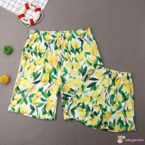 baby boy and dad matching swimwear