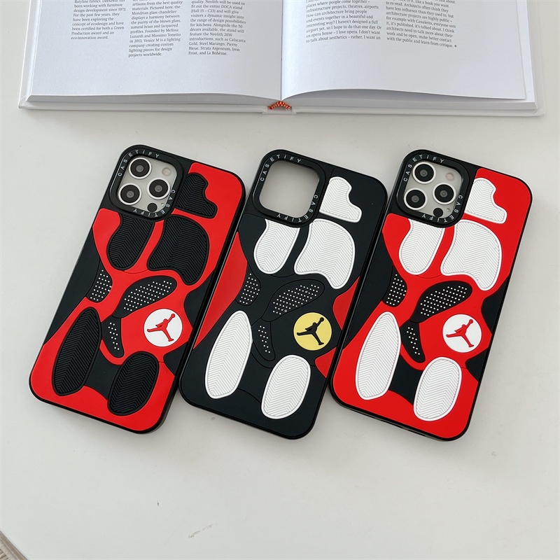 Sports NBA Brands NIK AJ Sole New Casetifg High Quality 3D Carving Phone Case Compatible For iphone 11 12 13 Pro Max 7 8 Plus X XS XR XS Max Hard TPU Cover PVC Silicone Casing