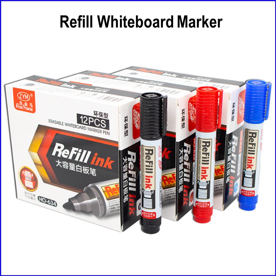 Refill Whiteboard Marker/ Erasing Whiteboard Waterbased Pen Refill
