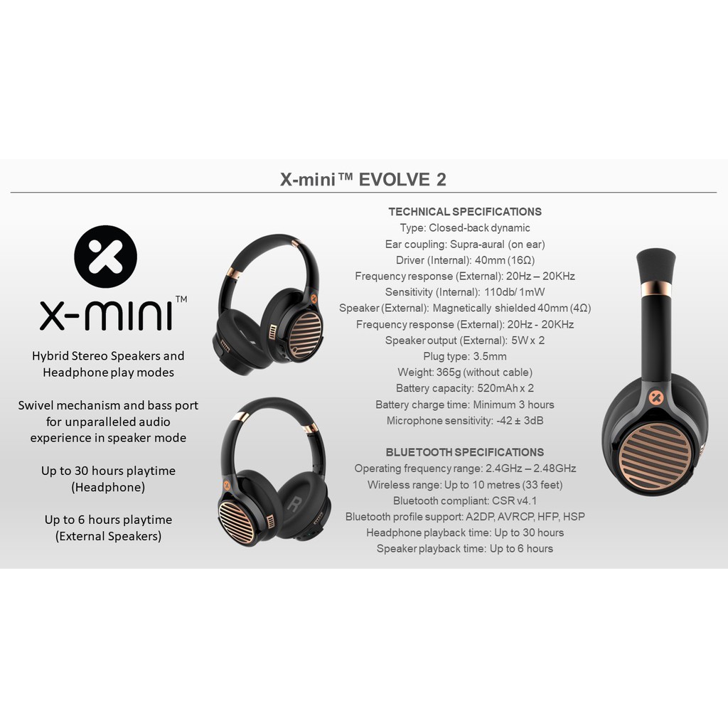 x mini evolve 2