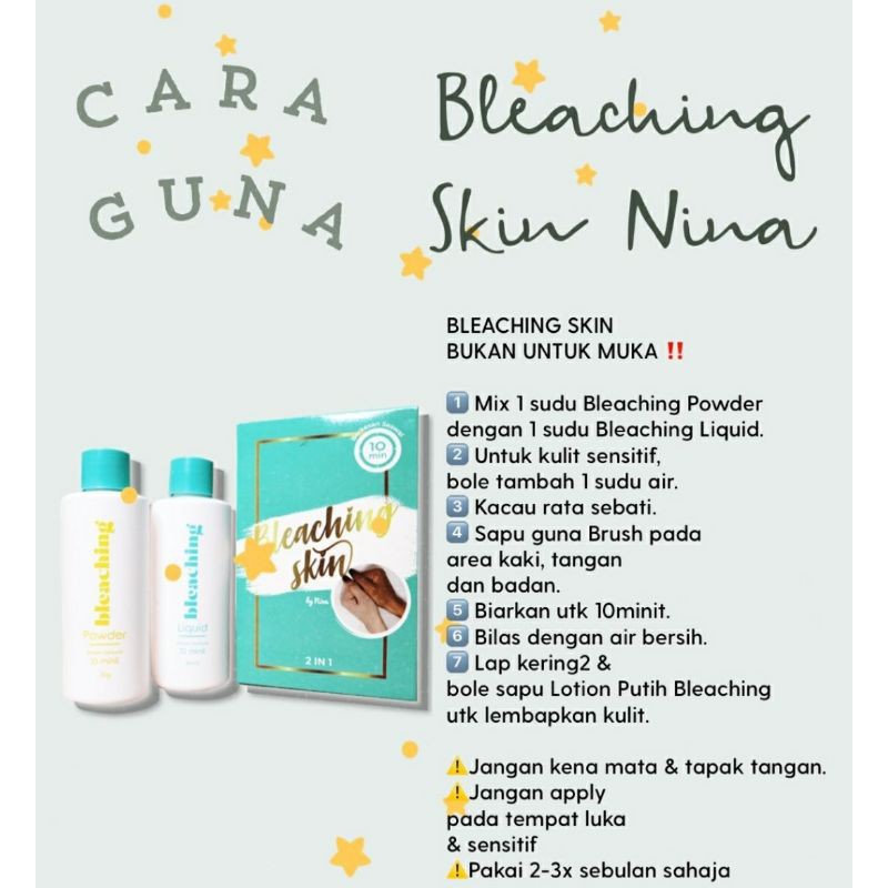 Bleaching Skin Combo Set Shopee Singapore