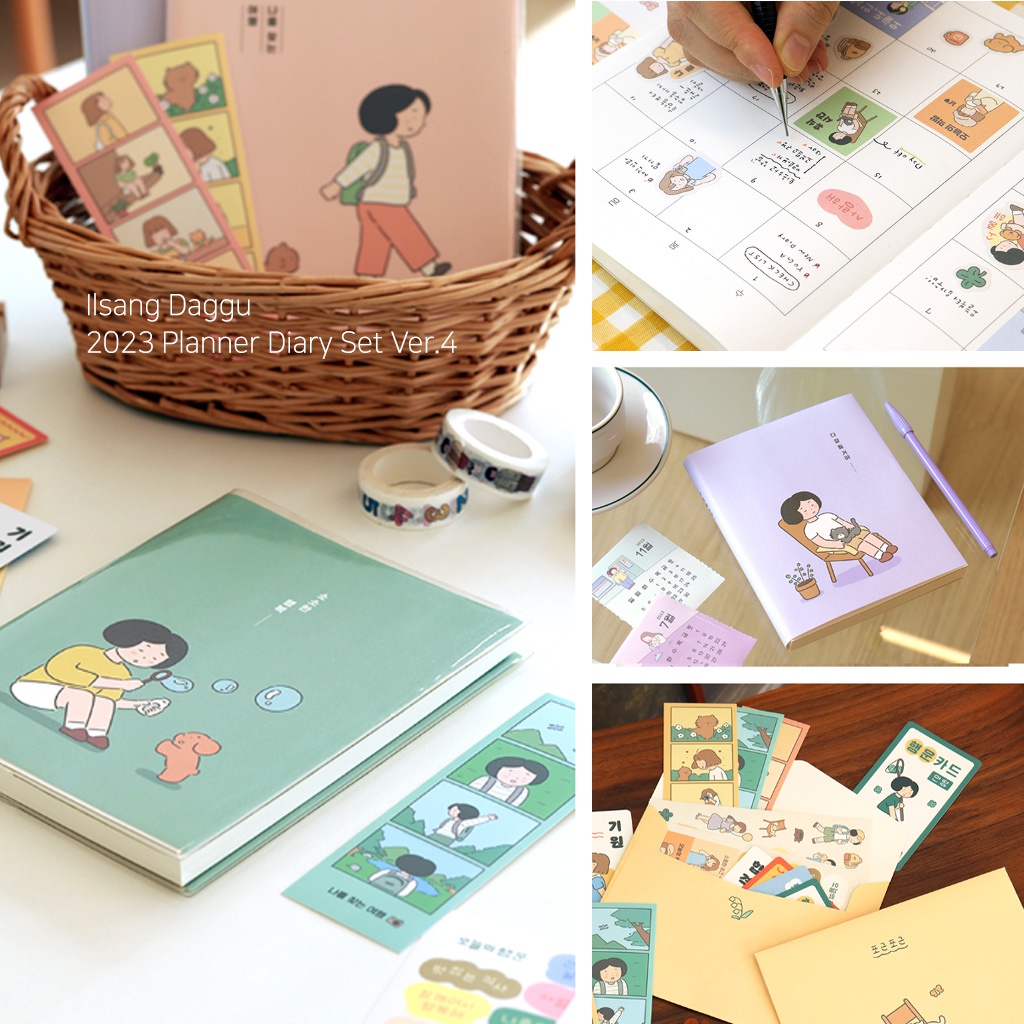 [Korean Planner] INDIGO Ilsang Daggu 2023 Planner Diary Set Ver.4 4Type