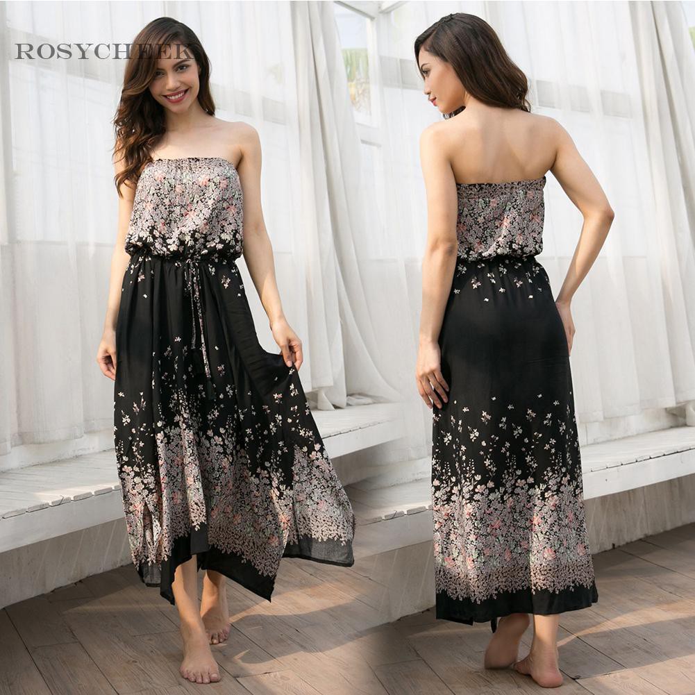 off the shoulder summer maxi dress