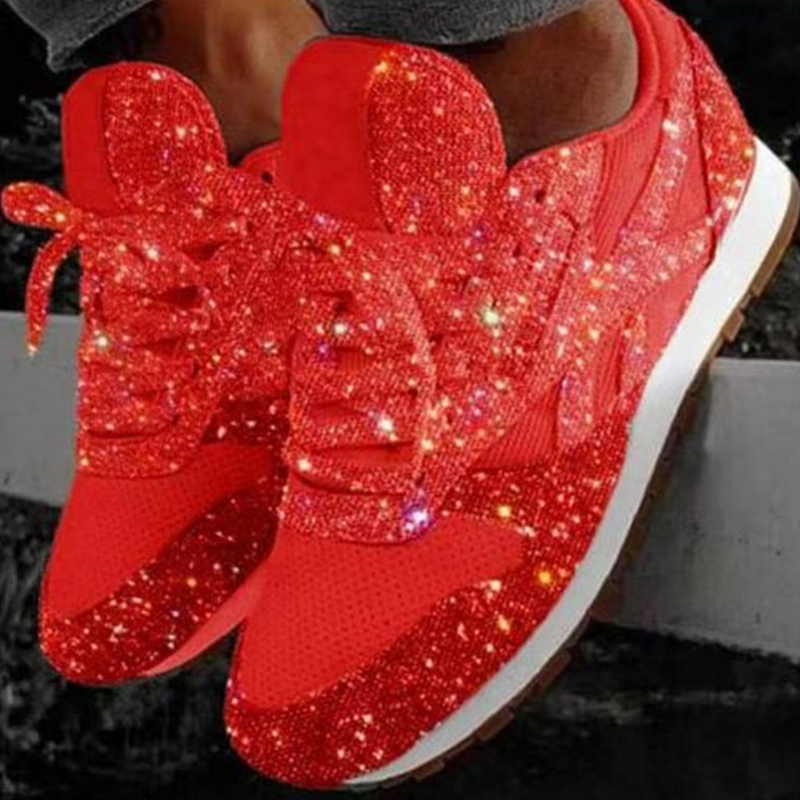 sparkly walking shoes