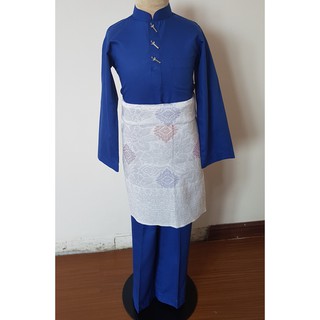  Baju  Melayu  Budak  ROYAL BLUE BIRU Kanak2 Lelaki  Boys 