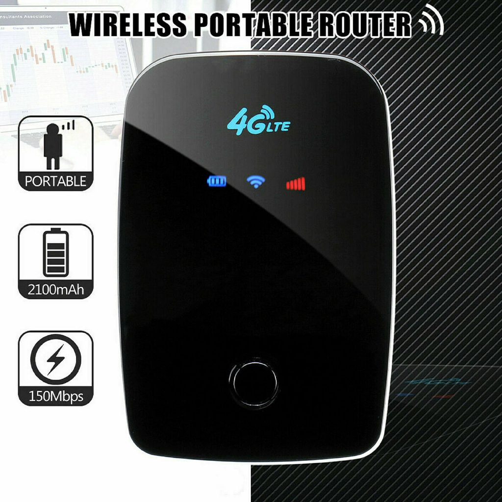 Portable 4G LTE Mobile Broadband Hotspot WIFI Wireless Router SIM Card