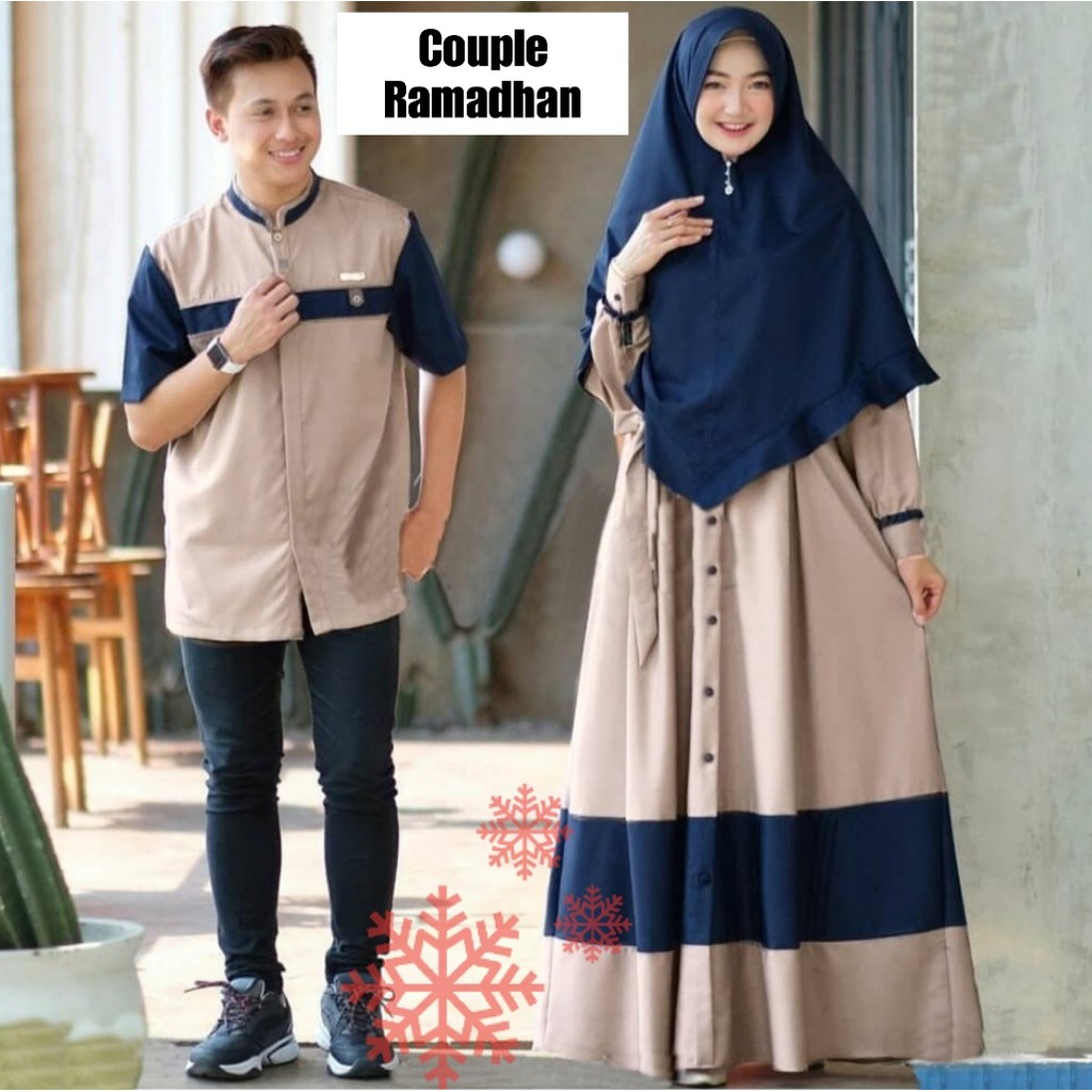 Couple Ramadhan Hijab Cewe Set Muslim Gamis Couple And Coco Clothes Shopee Singapore