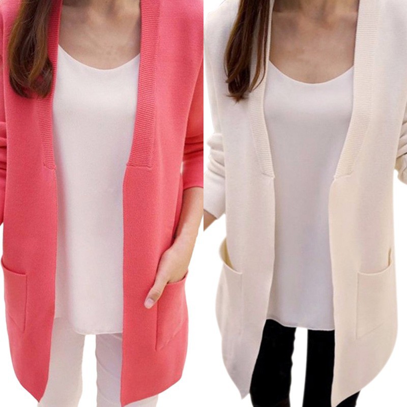 long cardigan with hood and pockets