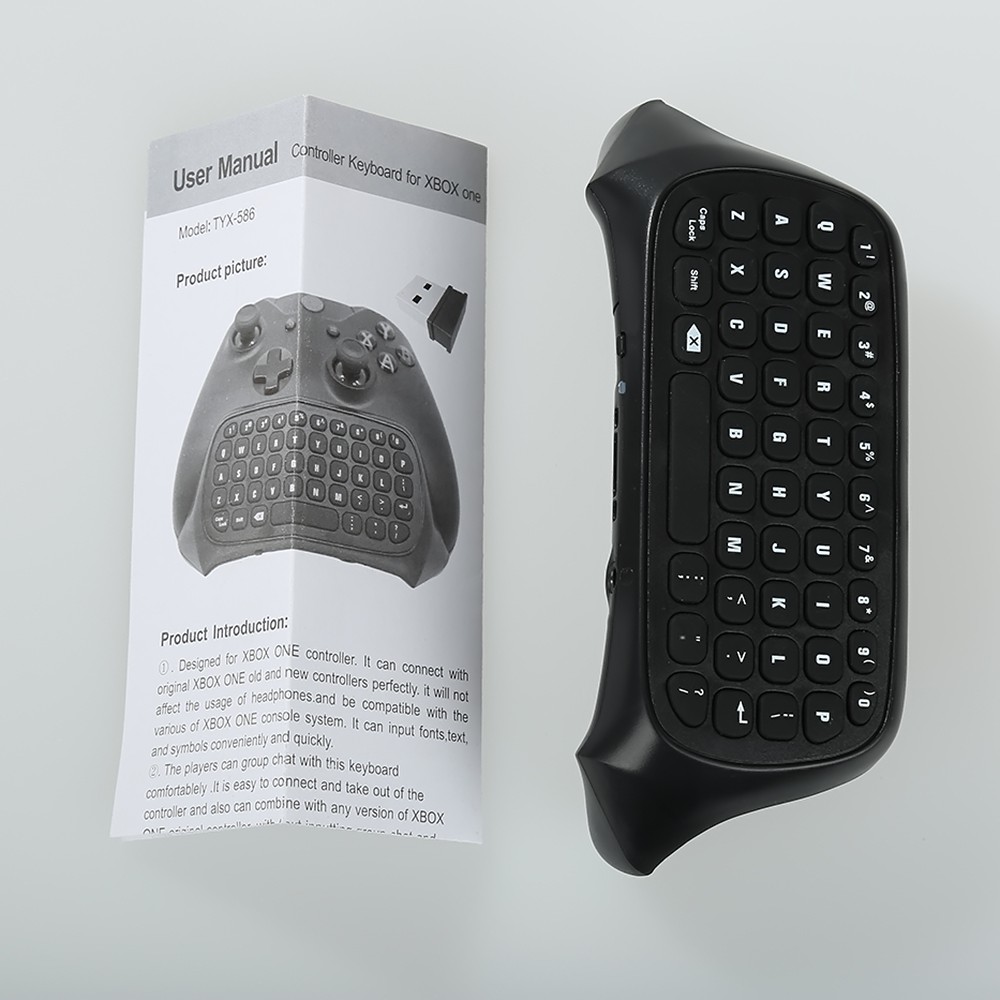 2 4g Mini Wireless Chatpad Message Keyboard For Xbox One Controller Black Nedcov - 