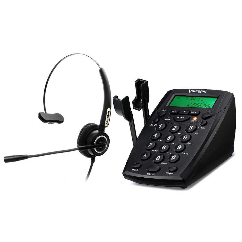 telephone and headset