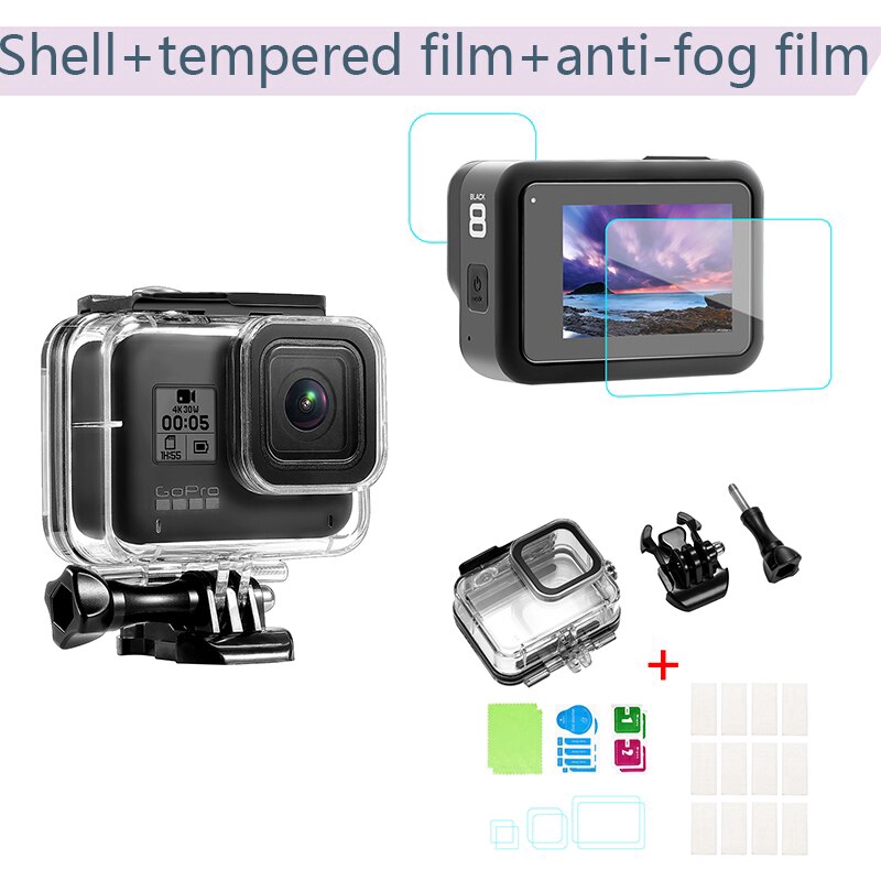 Diving Waterproof Case Protective Shell For Gopro Hero 8 Anti Fog