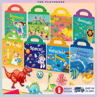 Kids Reusable Sticker Book & Gift (12 Themes) / Reuseable Sticker Book
