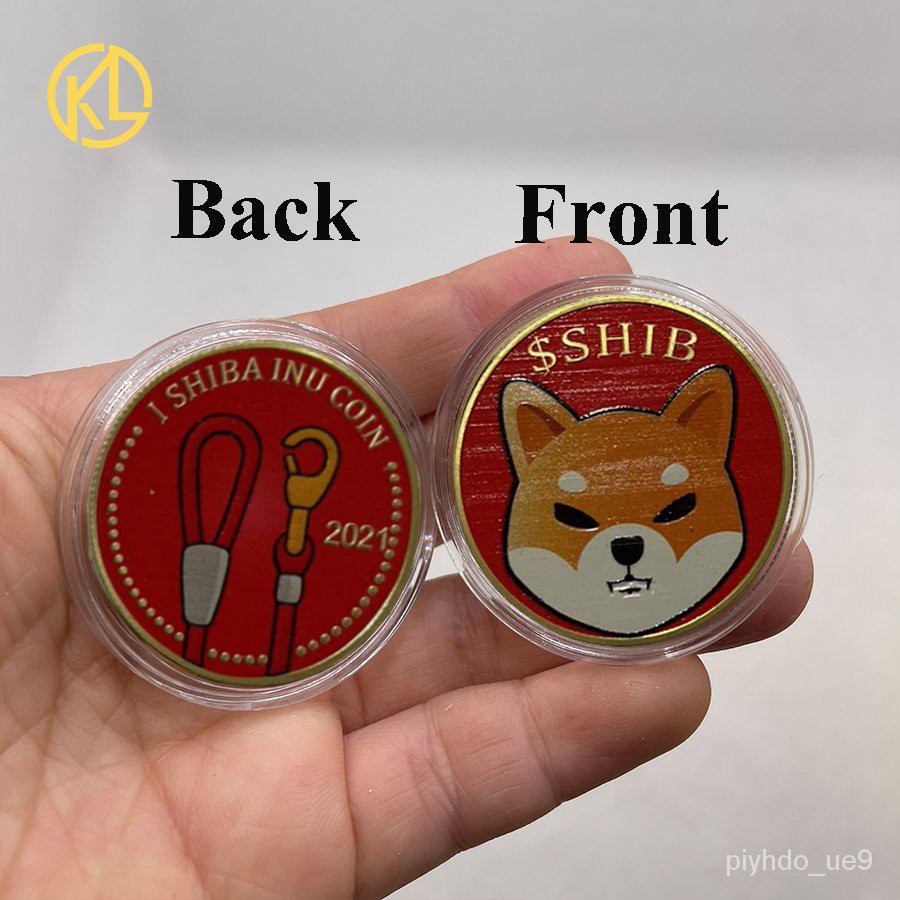 Shiba Inu Coin Gold SHIB Coin 2022 Physical Metal Coin Commemorative Coin Crypto Currency Limited Edition Collectible Coin with a Display Case 
