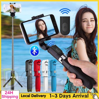 [Shop Malaysia] 💥Ready Stock💥Extendable Tripod Bluetooth Remote Shutter Handheld Selfie Stick Self Monopod 自拍杆