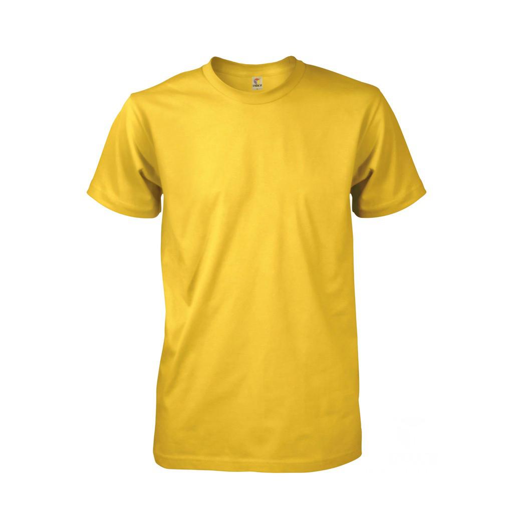 Yellow Tshirt Kosong Lengan Pendek Lelaki Cotton Round Neck T Shirt Kuning Baju Kosong Plain T Shirt Baju T Shirt Kosong Shopee Singapore