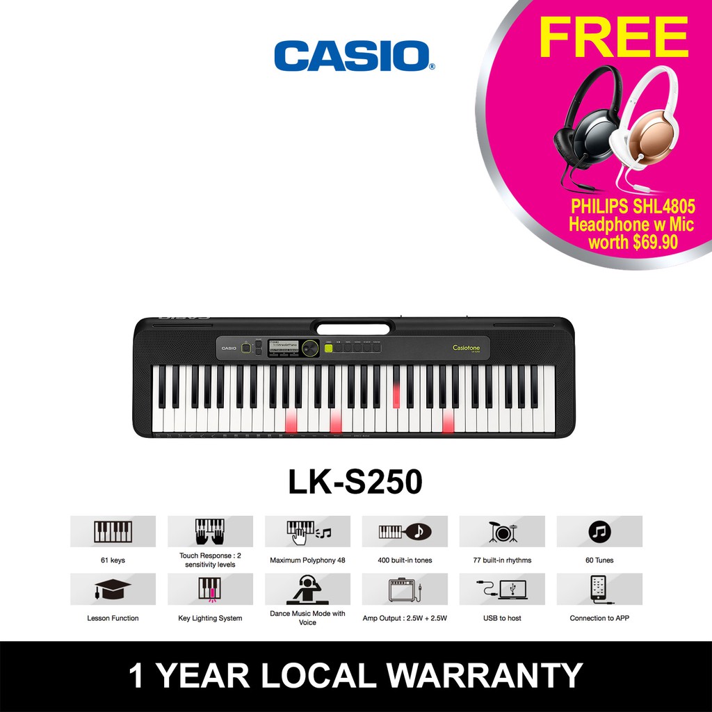 Casio lk s250 подключение к компьютеру