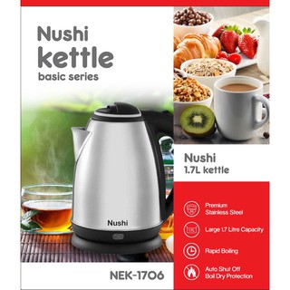 🔥 ONLINE EXCLUSIVE 🔥 NUSHI ELECTRIC KETTLE WITH HIGH QUALITY [ 1 YEAR SG WARRANTY ]