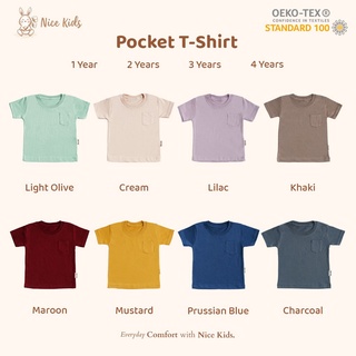 Nice Kids - Pocket Tee Kids Clothes Kids Tops T-Shirts Boys Girls 1-4 Years #1