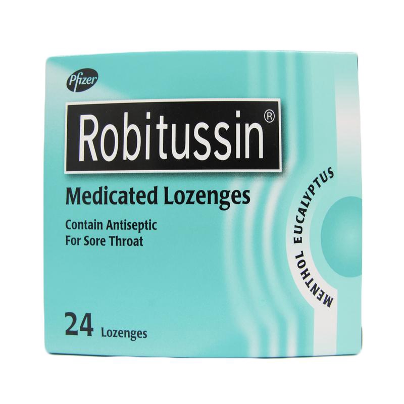 Robitussin Medicated Lozenges Menthol Eucalyptus 24s Shopee Singapore