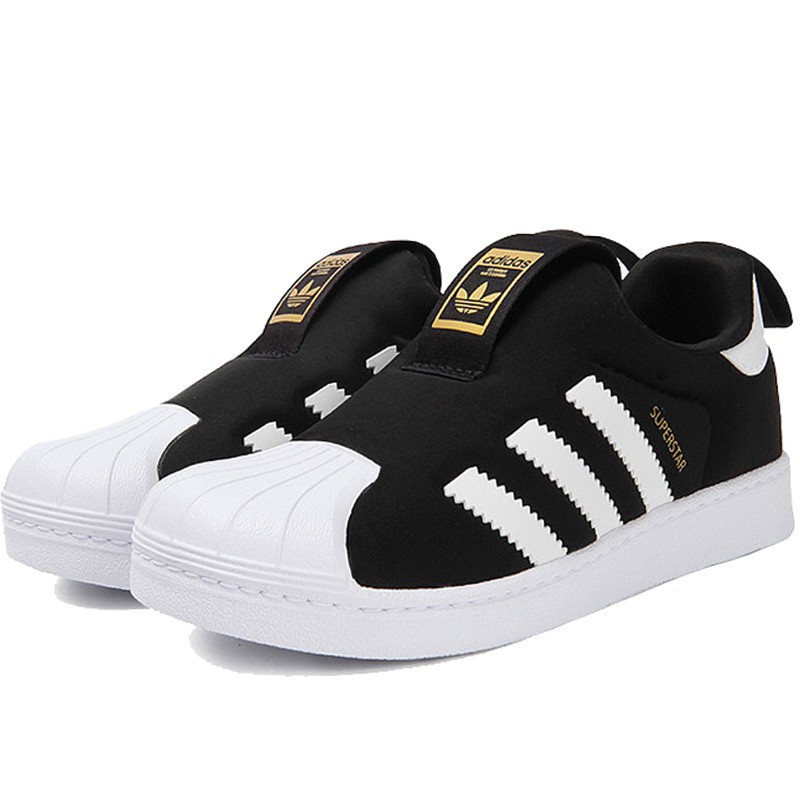 adidas superstar slip on kids Grey