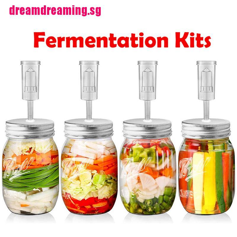 Silicone Fermentation Lids Waterless Airlock Wide Mouth Pickle Cover