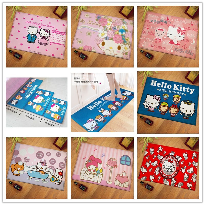 Cute Hello Kitty My Melody Baby Play Mat Carpet Anti Skid Kitchen