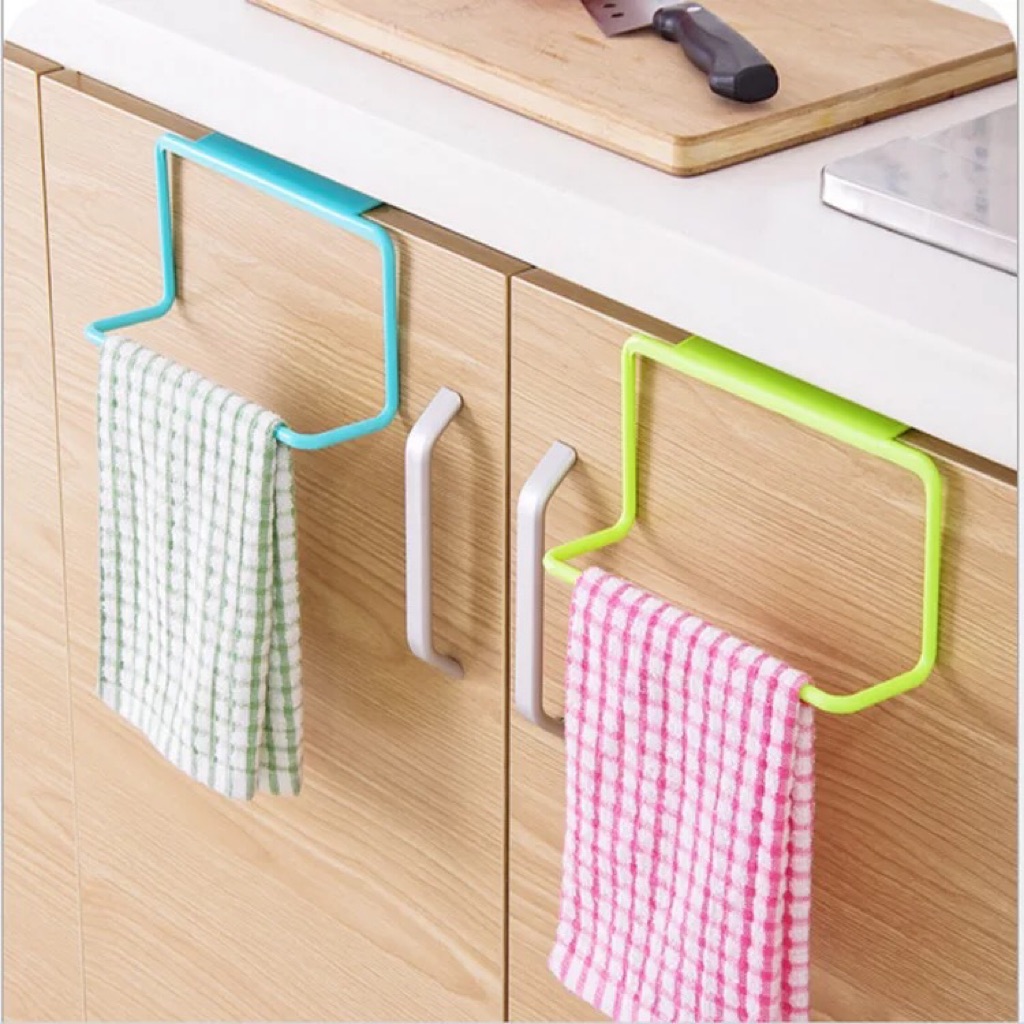 Instock Kitchen Cloth Towel Hanger Dryer Hang Over Cabinet Door