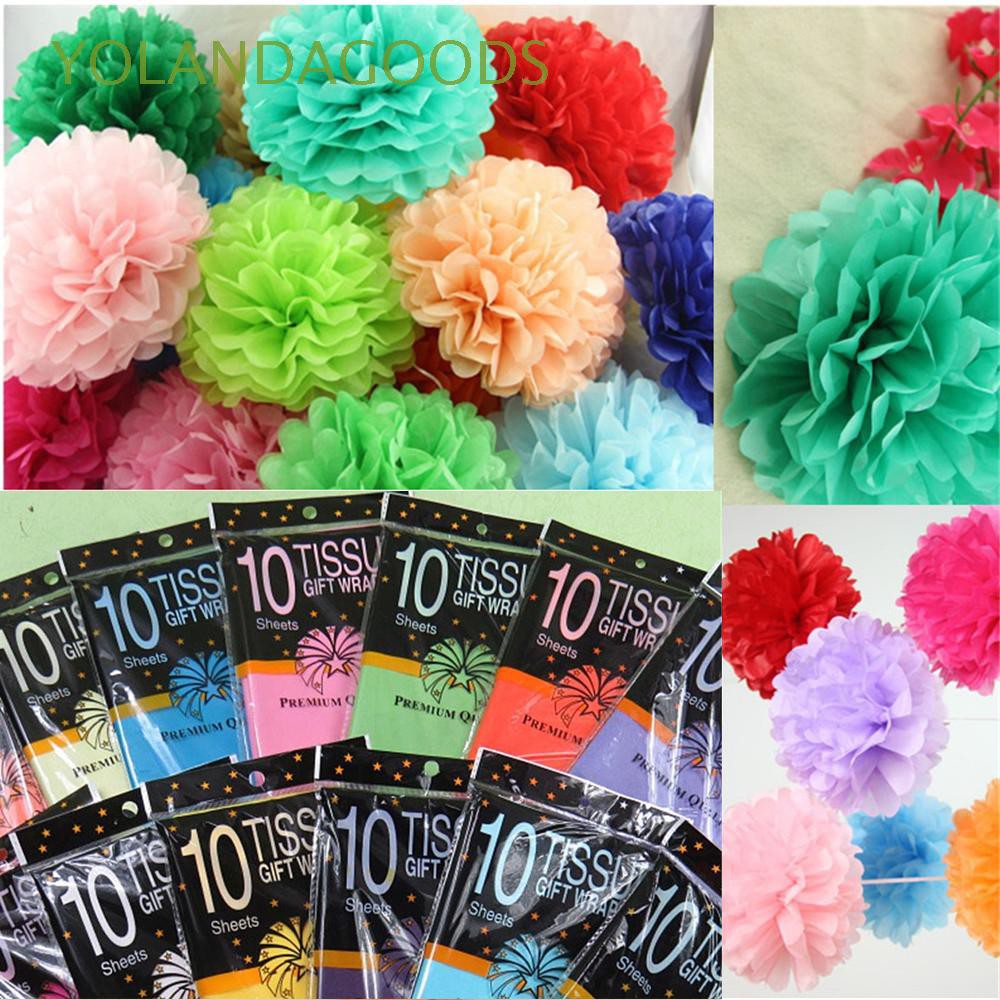 10pcs Bag Wedding Gift Craft Diy Wrapping Packing Tissue Paper