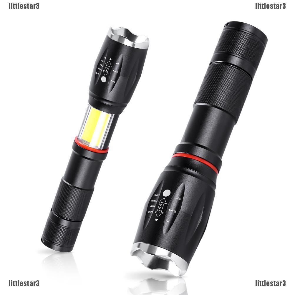 6pcs Mini Q5 LED Flashlight Torch 1800lm Adjustable Focus Zoom Light Lamp for sale online