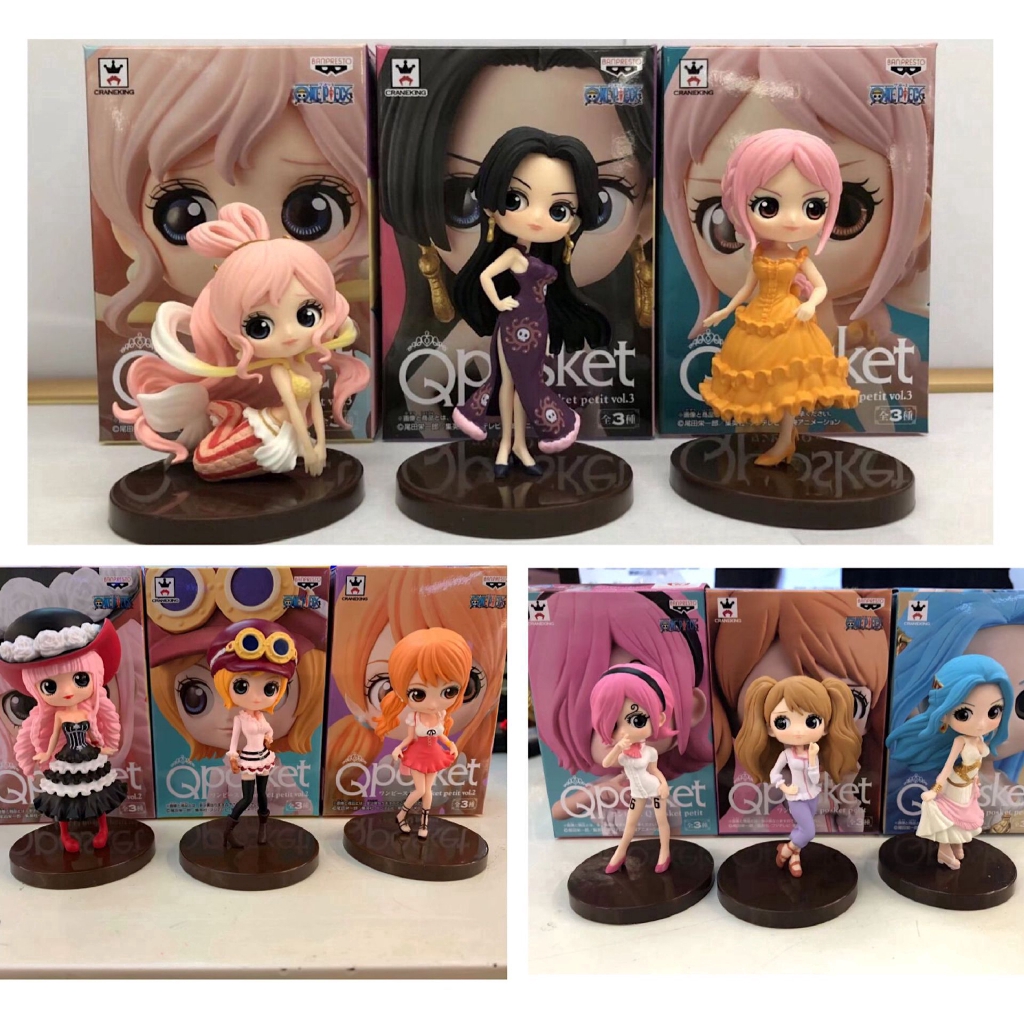 3 Style Figures Qposket One Piece 3 Pieces Set Shirahoshi Boa Hancock Nefeltari Vivi Shopee Singapore