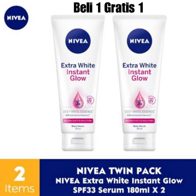 Nivea Extra White Instant Glow Body Serum spf 33 180mL Buy  