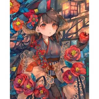 DROFE 【40x50cm】~Japanese cartoon watercolor painting collection~ Paint by  Numbers wall art/ handmade painting on canvas | Shopee Singapore