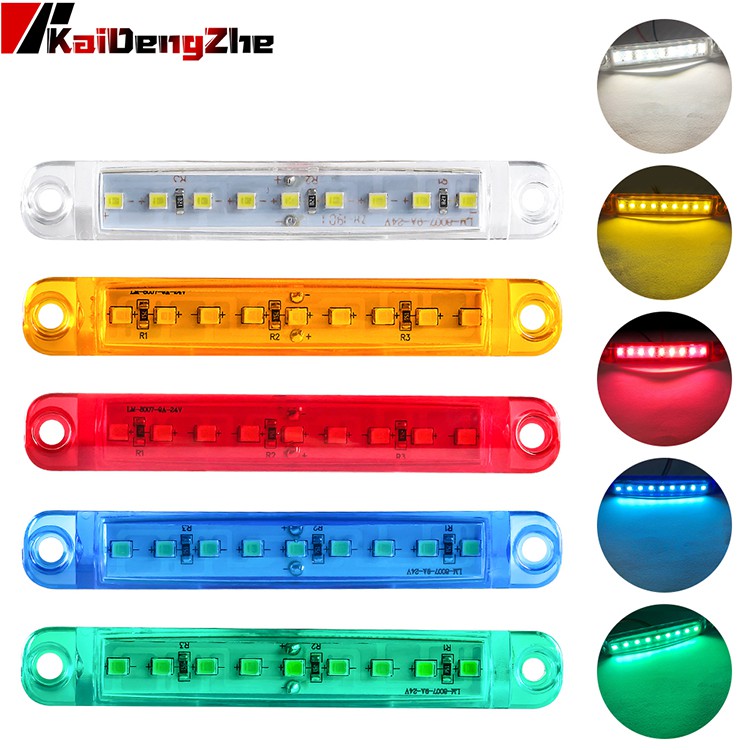 Đèn LED cảnh báo gắn phía sau xe hơi 24V 9 bóng chuyên dụng
