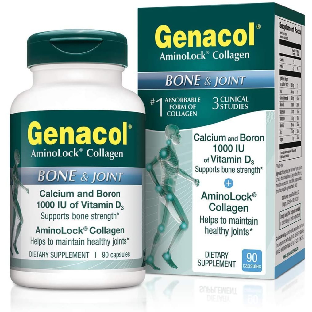 Genacol Bone Health and Joint Support Supplement with Calcium, Boron