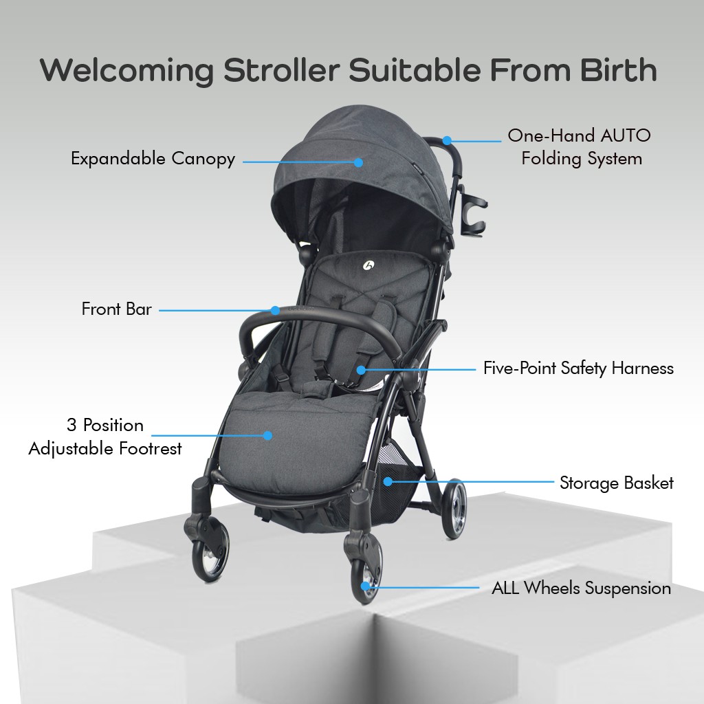 stroller automatic fold