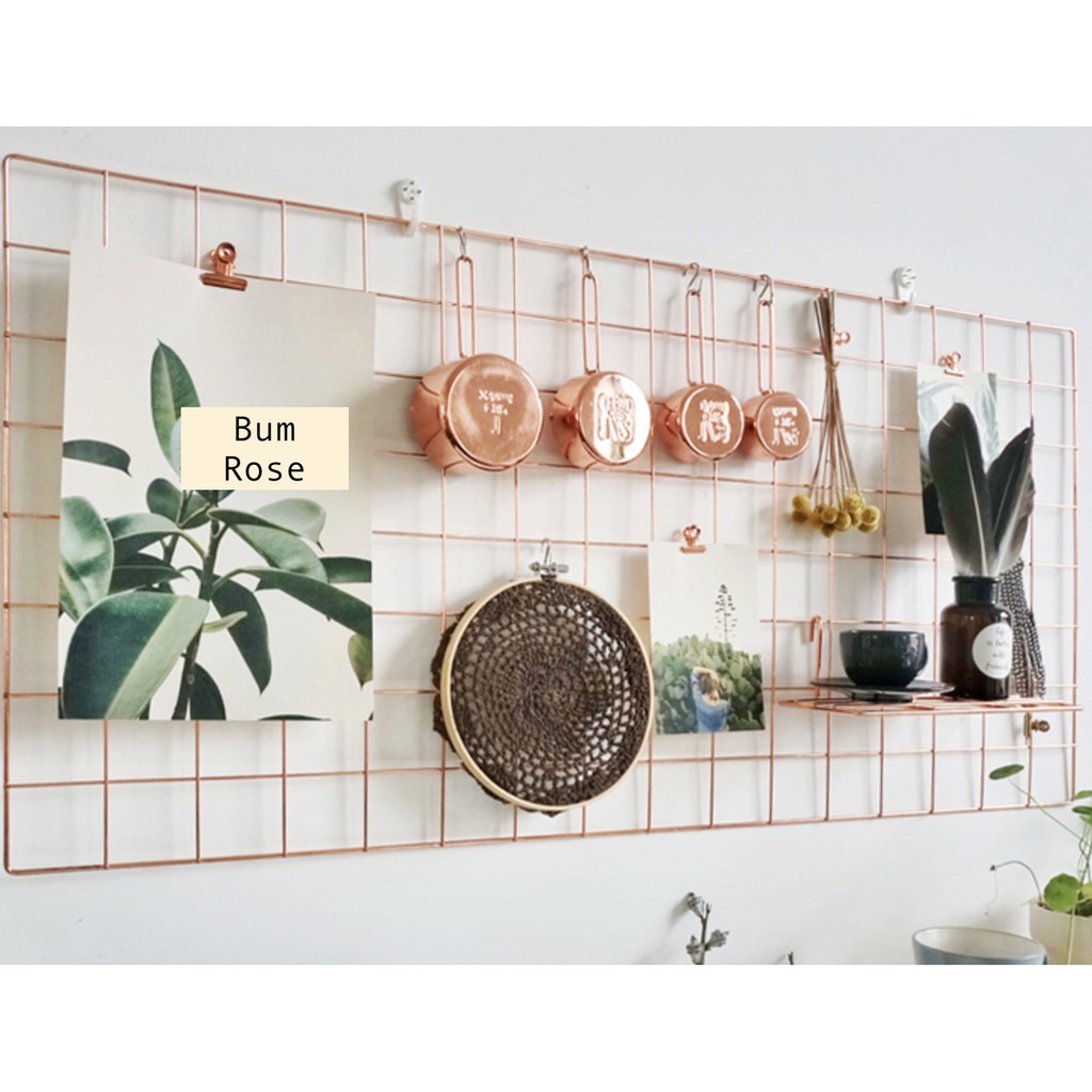 Wall Grid Wire Mesh Storage Display