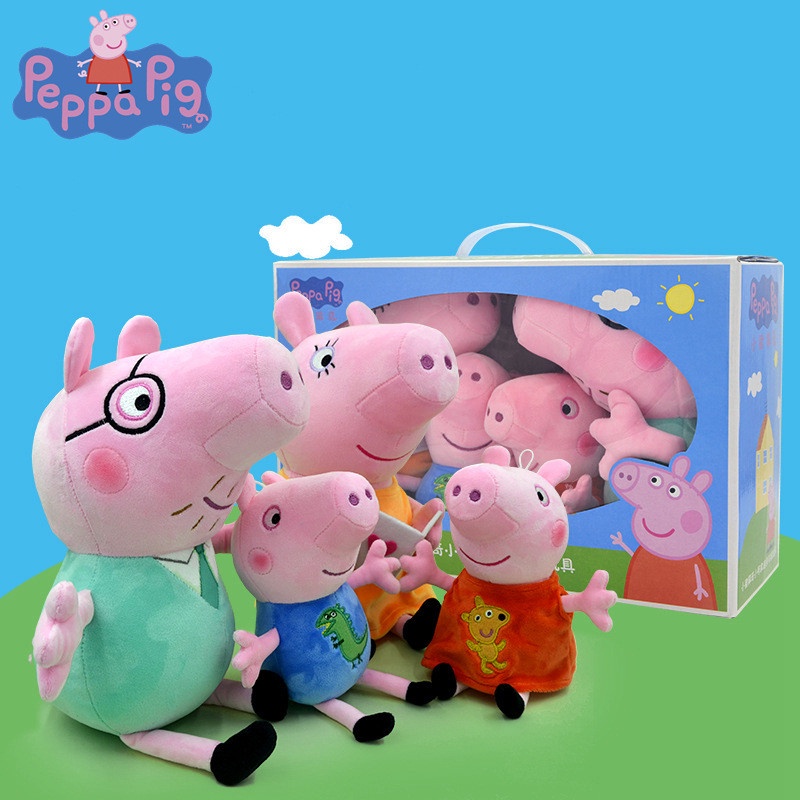 Peppa Pig Plush Toy PeppaPig George Peppa Cartoon Stuffed Doll Toys Gifts  For Kids High Quality Original | Shopee Singapore