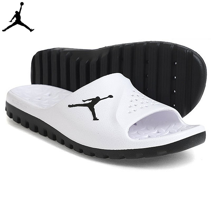Nike Jordan Super fly Slides Sandals 881572-110 White/Black | Shopee  Singapore