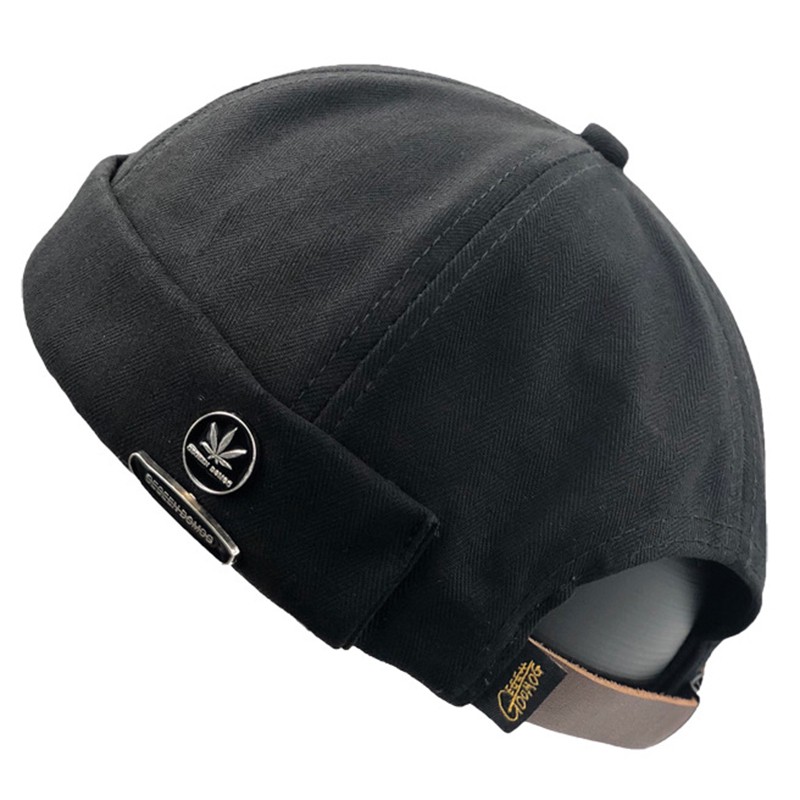 Beanie Beauty Men Retro Cotton Skullcap Sailor Cap Adjustable Brimless Hats Outdoor