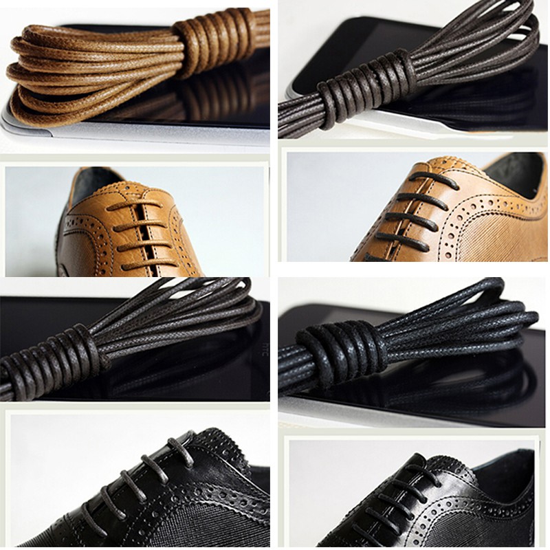 Multi Color Cotton Waxed Round Cord String Dress Shoe ...