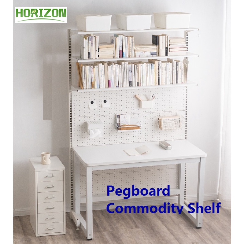 Pegboard Shelf Pegboard Desk Organizer Five Sizes Available Home Pegboard Bookshelf Shopee
