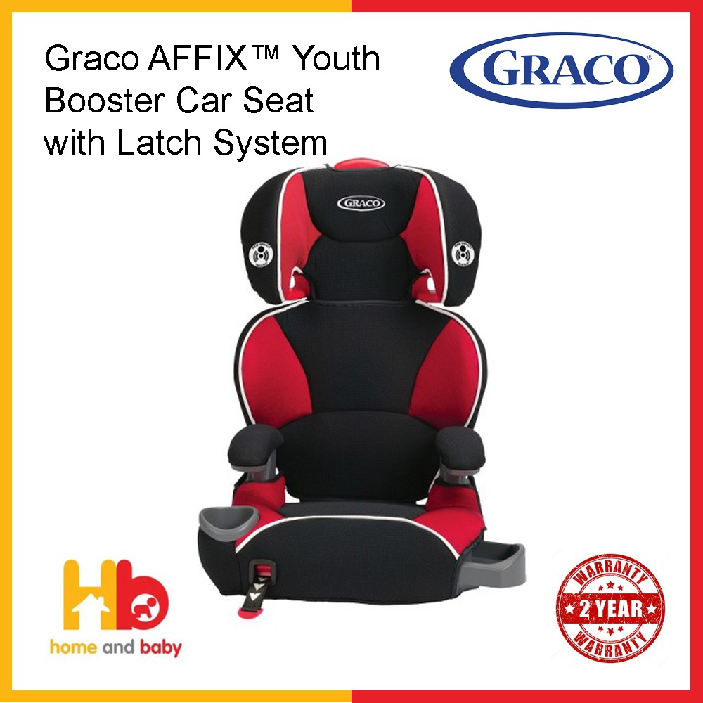 Graco AFFIX Youth Booster Car Seat with Latch System (Atomic) Shopee