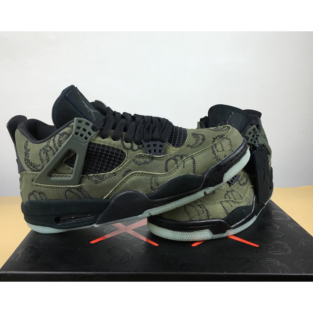 kaws jordan 4 green