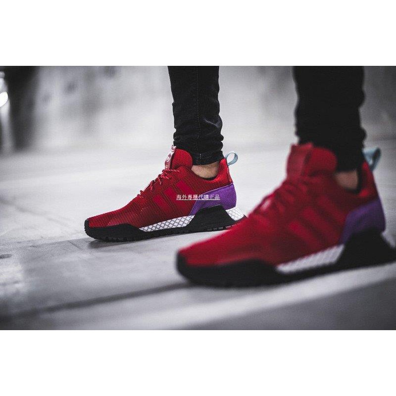 adidas red black and white
