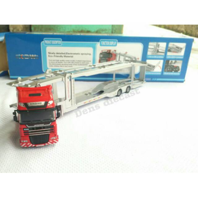 Kdw Diecast Truck Trailer 1 / 50 Scale 