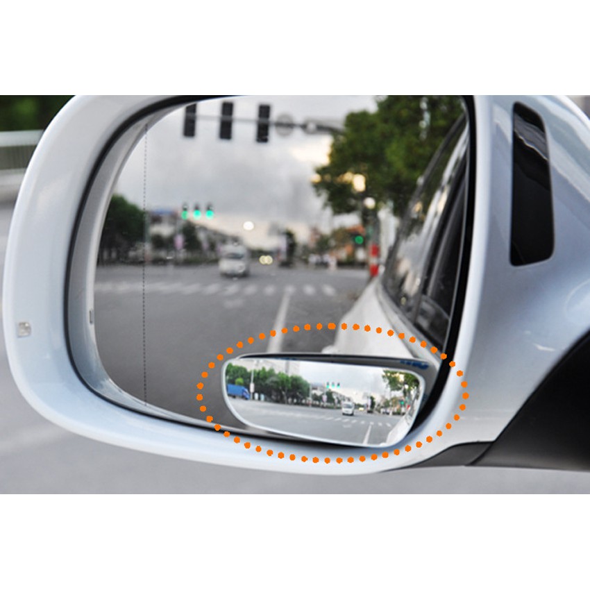 2X Universal 360°Car Rear View Mirror Wide Angle Convex Blind Spot mirror