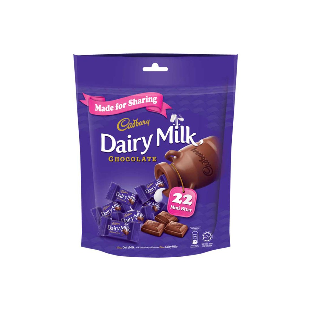  Cadbury  Dairy Milk Chocolate 22 Mini Bites 100g Coklat  