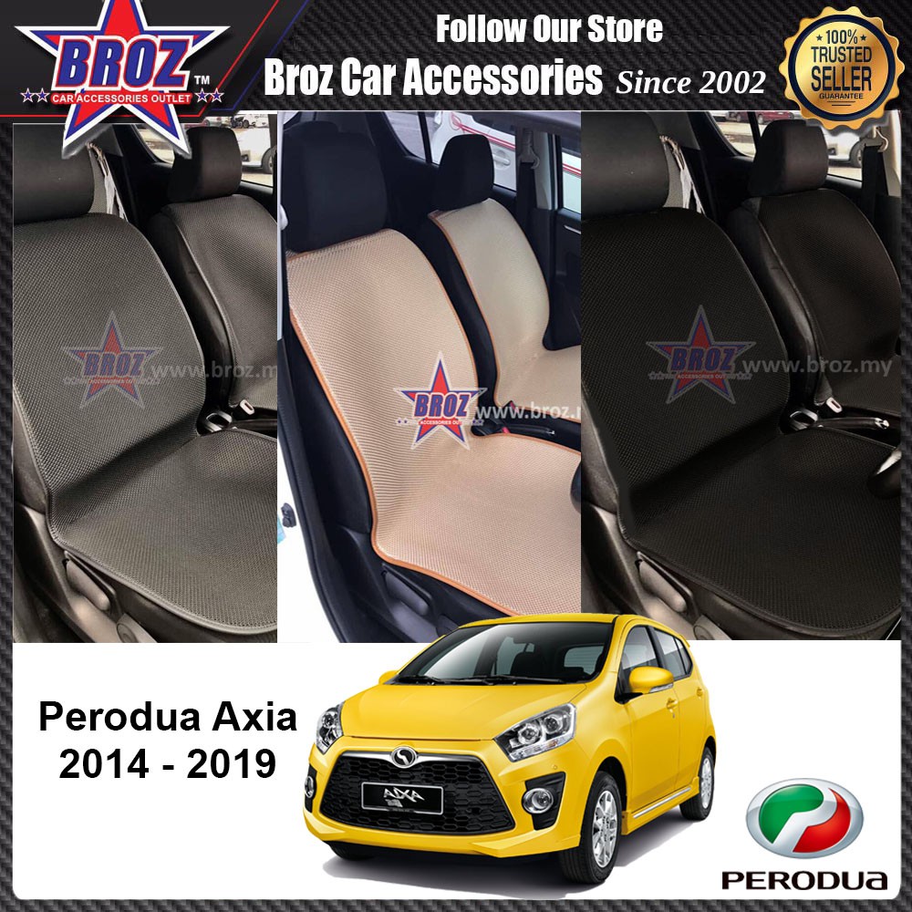 Perodua Axia High Quality Micro Fibre Anti Slip Grip Seat Mat Beige Black Grey Shopee Singapore